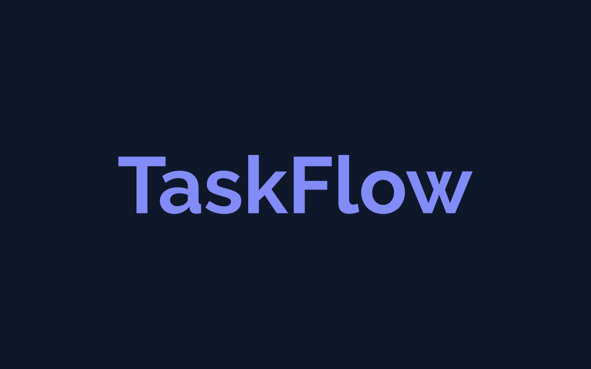 TaskFlow Kanban board placeholder screenshot